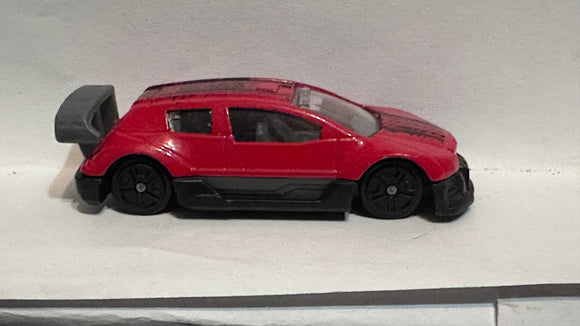 Red Tire Track Racer 9890 Greenbrier Diecast Car