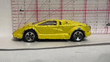 Yellow Lamborghini Countach ©1997 Hot Wheels Diecast Car