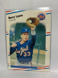 # 140 Barry Lyons  New York Mets 1988 Fleer Baseball Cards