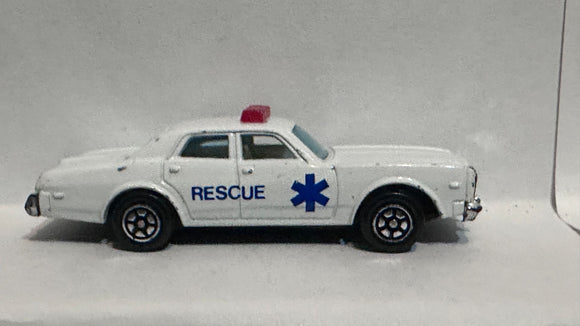 White Rescue  Racer Unbranded Diecast Car