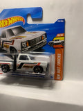 White 1978 Dodge Li'l Red Express Truck HW Hot Trucks JBB03 N521 2024 Short Card Hot Wheels Diecast Car