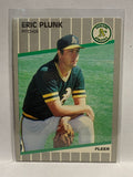 # 20 Eric Plunk  Oakland Athletics 1991 Fleer Baseball card