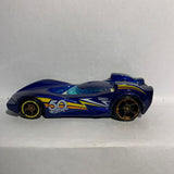 Blue 50th Scoopia Di Fuego Hot Wheels Diecast Car