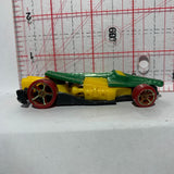 Green Yellow Croc Rod R1183 Dino Riders Hot Wheels Diecast Car
