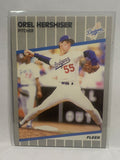# 62 Orel Hershiser  Los Angeles Dodgers 1989 Fleer Baseball card