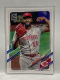 # 124 Amir Garrett  Cincinnati Reds 2021 Topps Series One Baseball Cards