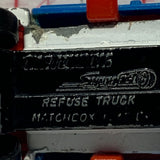 Blue White #36 Colectomatic Refuse Truck Superfast Matchbox Diecast Car