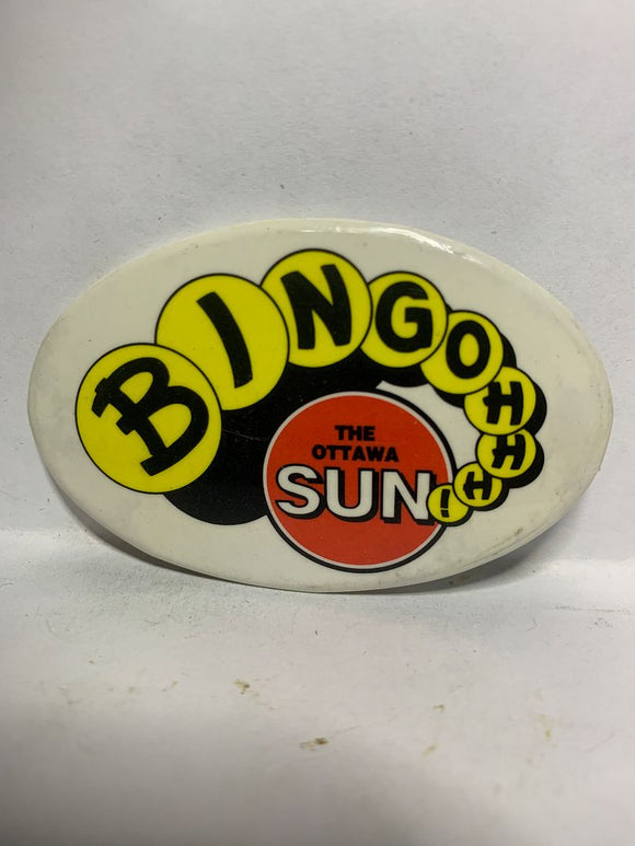 The Ottawa Sun Bingo  Button Pinback