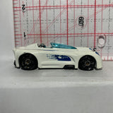 White Monoposto Concept Car Hot Wheels Diecast Car