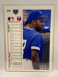# 219 Gerard Perry  Kansa City Royals 1991 UD Baseball card