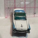 White Blue 1955 Ford Crown Victoria 2000 Playing Mantis Diecast Car