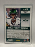 # 217 Ahmad "Sauce" Gardner  New York Jets 2024 Score Football Cards