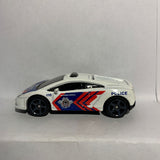 White Police MBX Lamborghini Gallardo LP 560-4 Polizia Y0563 Matchbox Diecast Car