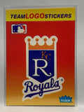 Team Logo Stickers Top 10 Kansas City Royals 1991 Fleer Baseball card