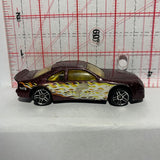 Purple Flames T-Bird Stocker Hot Wheels Diecast Car