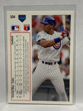 # 334 Derrick May  Chicago Cubs 1991 UD Baseball Cards