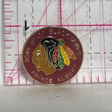 Body Shop Blackhawks Prince Albert Hockey  Lapel Pin