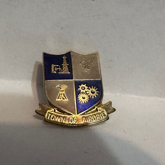 Town of Airdrie Crest Emblem Alberta   Lapel Pin