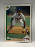 # 439 Francisco Cabrera  Atlanta Braves 1991 UD Baseball card