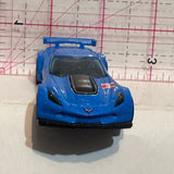 Blue Corvette C7 R 2014 Hot Wheels Diecast Car