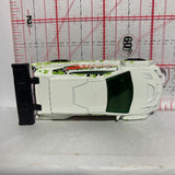 White Loop Coupe X1649 Hot Wheels Diecast Car