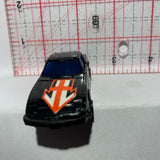 Black Chevrolet Corvette Burnin Key Car 1980 Kidco Diecast Car
