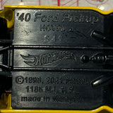 Yellow '40 Ford Pickup Truck HCV92 Hot Wheels Diecast Car