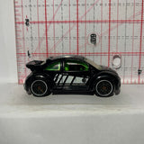 Black Volkswagen New Beetle Cup Hot Wheels Diecast Car