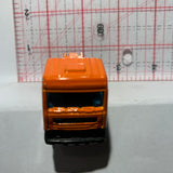 Orange Road Tough DAF 95 Semi Truck Flatbed Yatming Diecast Car