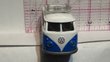 Blue White VW T1 1/59  Majorette Diecast Car