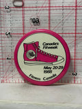 Canada's Fitweek May 1988 Fitness Canada Shoe  Button Pinback