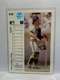 # 578 Mike LaValliere  Pittsburgh Pirates 1990 UD Baseball Cards