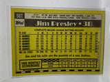 # 98T Jim Presley  Atlanta Braves 1990 Topps Baseball Cards