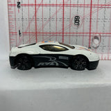 Black White RYZ #9 Super Racer Unbranded Diecast Car