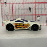 White Scorcher 2012 Mcdonalds Hot Wheels Diecast Car
