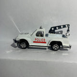 White Police Tow Truck GMC Sierra Wrecker 8007  Realtoy Diecast Car
