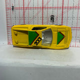 Yellow Ferrari Testarossa 8805 Summer Marz Diecast Car