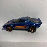 Blue Lancia Stratos HW Race Hot Wheels Diecast Car