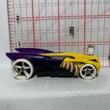 Purple Yellow Buzz Bomb Street Beasts Hot Wheels Diecast Car