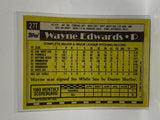 # 27T Wayne Edwards  Chicago White Sox 1990 Topps Baseball Cards