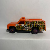 Orange HW Rapid Responders Graffiti Rides N4437 Hot Wheels Diecast Car