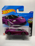 Purple '94 Bugatti EB110 SS HW Race Day JBB36 N521 G1 2024 Short Card Hot Wheels Diecast Car