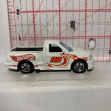 White #99 Ford F-150 SVT Lightning Truck GHB33 Hot Wheels Diecast Car