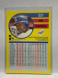 # 221 Mike Sharperson  Los Angeles Dodgers 1991 Fleer Baseball card