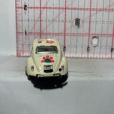 White Peace and Love 1967 Volkswagen Classic Beetle KT2540 Kinsmart Diecast Car