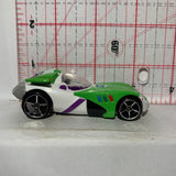 Green White Blastin Buzz Lightyear Toy Story 3 Disney Pixar Hot Wheels Diecast Car