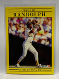 # 22 Willie Randolph  Oakland Athletics 1991 Fleer Baseball card