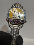Norman Wells NWT Inuit Sled Dog Silver Plated Northwest Territories Souvenir Spoon
