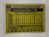 # 66T Fred Manrique  Minnesota Twins 1990 Topps Baseball Cards