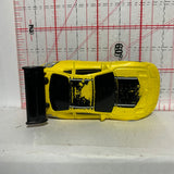Yellow Toyota Supra Tooned Hot Wheels Diecast Car